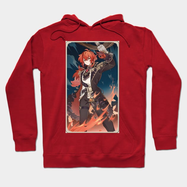 Diluc Hoodie by LadyTsundere